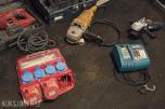Stihl Støvsuger, Makita Batterilader, Bosch Borhammer, Byggestrøm, Stige